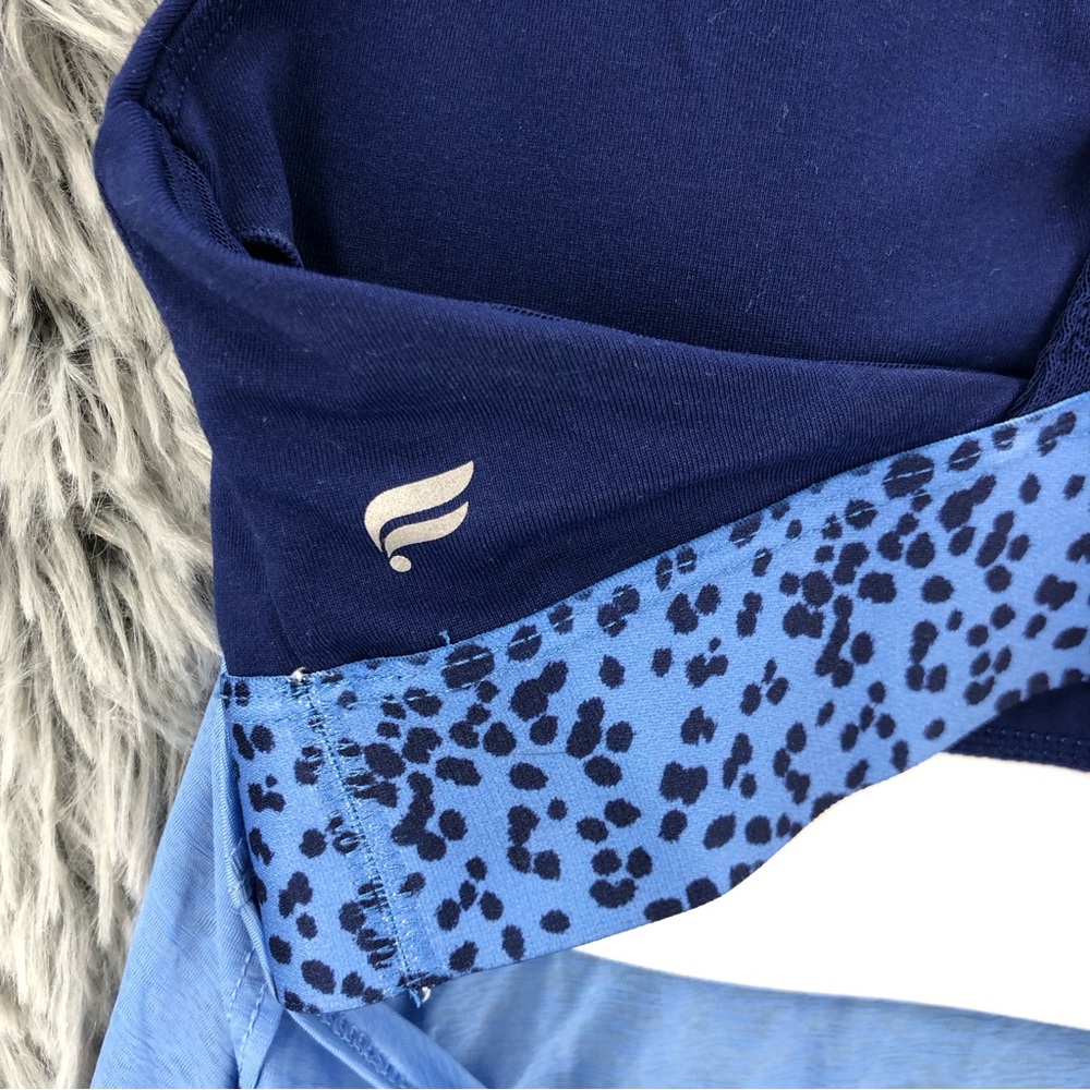 Fabletics Tank Built In Sports Bra Womens Small Razorback Blue - Picture 6 of 10